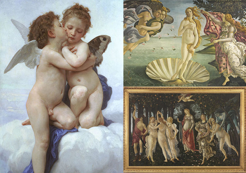 イタリア 天使の絵画 テンペラ画 - アンティーク/コレクション